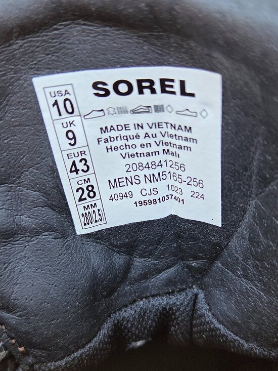 Sorel-Ankeny Boot Men 10 Brown Outdoor Winter WP Hiker main image 8